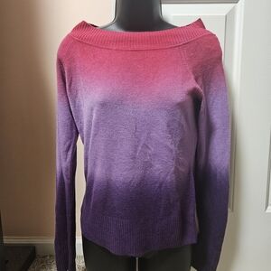 New York & Company Pink and Purple Ombre Sweater